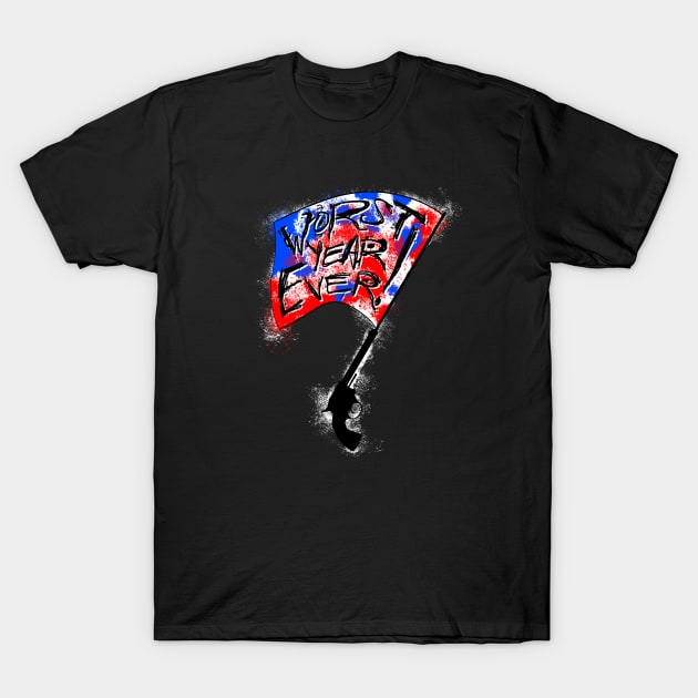 Pistol Flag T-Shirt by Worst Year Ever